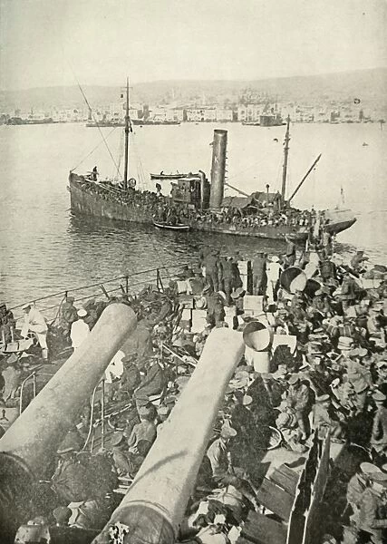 Landing of the British Troops at Salonika, (1919). Creator: Unknown