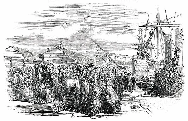 The Landing of Lord Gough at Southampton, 1850. Creator: Unknown