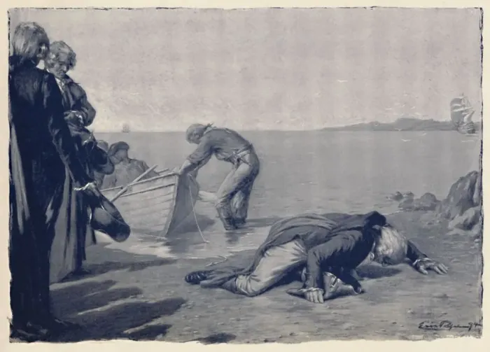 Framed Print : Landing of Paoli on Corsican Soil, late 18th century, (1896) Framed Print : Landing of Paoli on Corsican Soil, late 18th century, (1896)