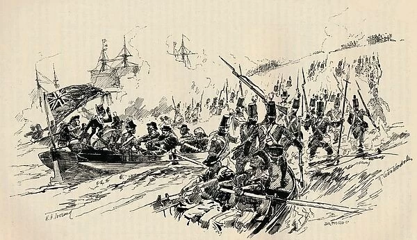 Landing of Sir Ralph Abercromby and British Forces at Alexandria, 1801, (1884)