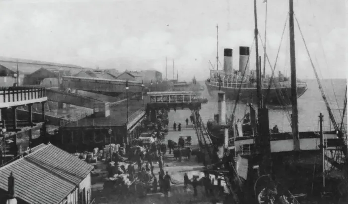 Framed Print : Landing Stage, Liverpool Docks