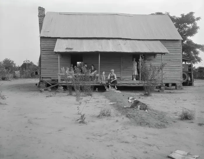 Framed Print : Landless family of cotton sharecroppers, Macon County, Georgia, 1937. Creator: Dorothea Lange Framed Print : Landless family of cotton sharecroppers, Macon County, Georgia, 1937. Creator: Dorothea Lange