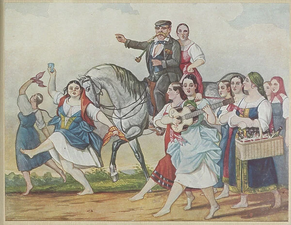 Landlord and his Harem, 1830-1840s. Creator: Hampeln, Carl, von (1794-after 1880)