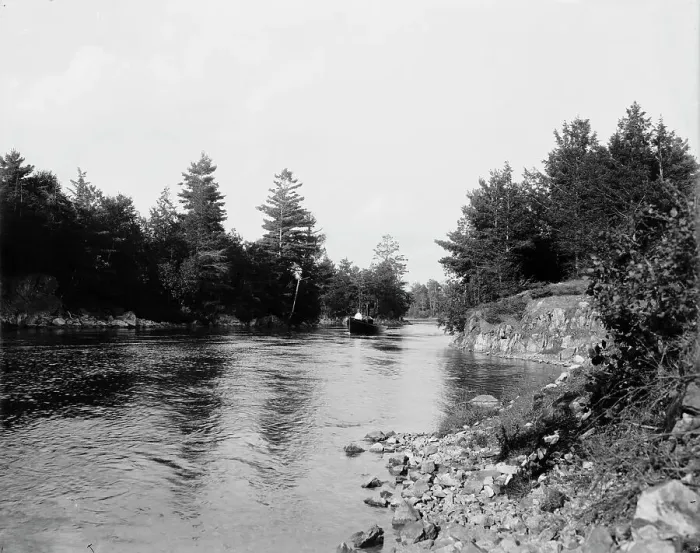 Framed Print : Landon's Rift, Thousand Islands, (1901?). Creator: Unknown Framed Print : Landon's Rift, Thousand Islands, (1901?). Creator: Unknown