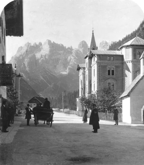 Framed Print : Landro and Monte Cristallo, Tyrol, Italy, c1900s. Artist: Wurthle & Sons Framed Print : Landro and Monte Cristallo, Tyrol, Italy, c1900s. Artist: Wurthle & Sons