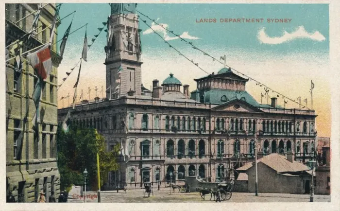 Framed Print : Lands Department Sydney, c1910 Framed Print : Lands Department Sydney, c1910