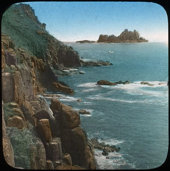 Lands End, Cornwall, late 19th or early 20th century. Artist: Church Army Lantern Department