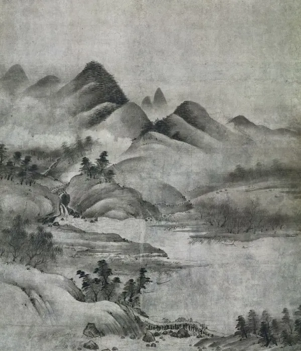 Framed Print : Landscape, 1500-1525. Creator: Soami (Japanese, d. 1525) Framed Print : Landscape, 1500-1525. Creator: Soami (Japanese, d. 1525)