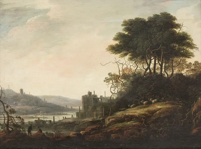 Framed Print : Landscape, 1581-1651. Creator: Abraham Bloemaert Framed Print : Landscape, 1581-1651. Creator: Abraham Bloemaert