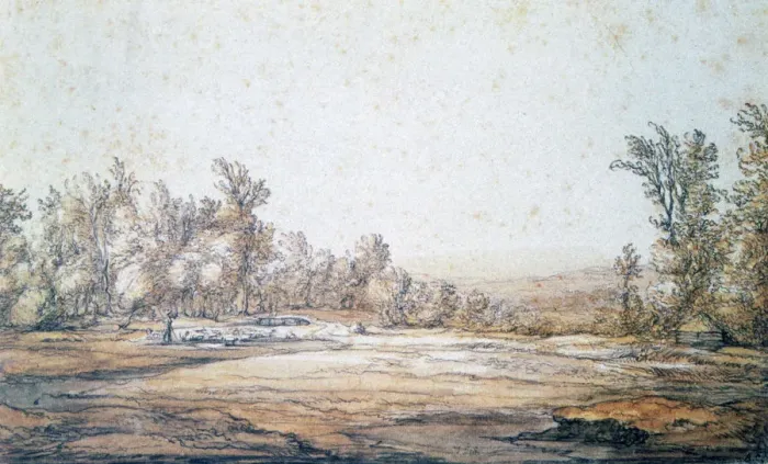 Framed Print : Landscape, 1620-1691. Artist: Aelbert Cuyp Framed Print : Landscape, 1620-1691. Artist: Aelbert Cuyp