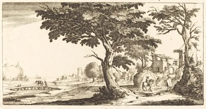 Framed Print : Landscape, in or after 1635. Creator: Unknown Framed Print : Landscape, in or after 1635. Creator: Unknown