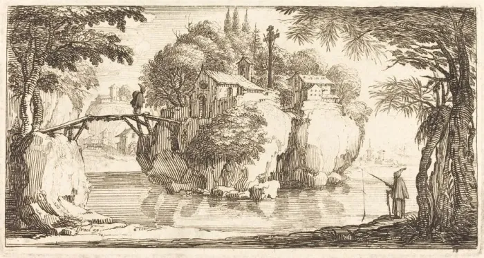 Framed Print : Landscape, in or after 1635. Creator: Unknown Framed Print : Landscape, in or after 1635. Creator: Unknown
