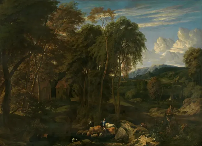 Framed Print : Landscape, 1700. Creator: Jan Baptist Huysmans Framed Print : Landscape, 1700. Creator: Jan Baptist Huysmans