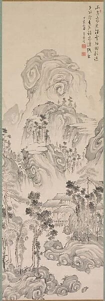 Landscape, 1767. Creator: Kan Tenju (Japanese, 1727-1795