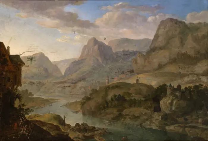 Framed Print : Landscape, 17th century? Creator: Herman Saftleven the Younger Framed Print : Landscape, 17th century? Creator: Herman Saftleven the Younger