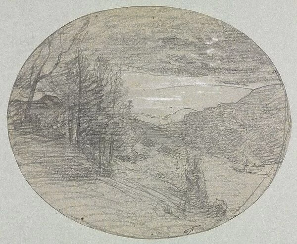 Landscape, 1800s. Creator: Francois-Auguste Ravier (French, 1814-1895)