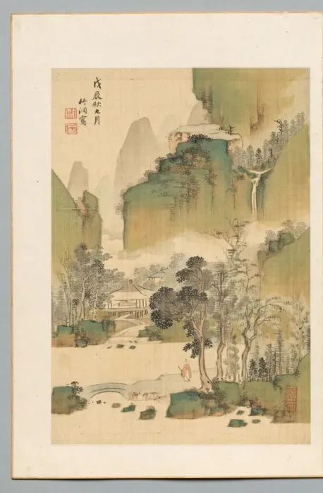 Framed Print : Landscape, 1808. Creator: Chikuto Nakabayashi (Japanese, 1776-1853) Framed Print : Landscape, 1808. Creator: Chikuto Nakabayashi (Japanese, 1776-1853)
