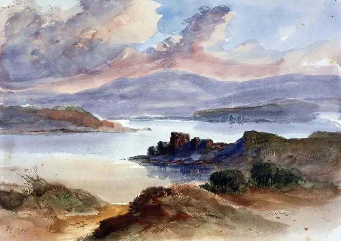 Framed Print : Landscape, 1844-1906. Creator: Hercules Brabazon Brabazon Framed Print : Landscape, 1844-1906. Creator: Hercules Brabazon Brabazon