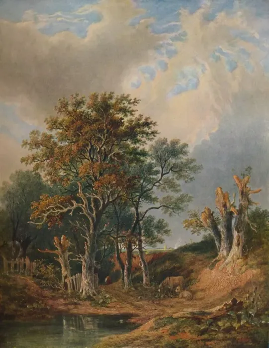 Framed Print : Landscape, 1847. Artist: Samuel David Colkett Framed Print : Landscape, 1847. Artist: Samuel David Colkett