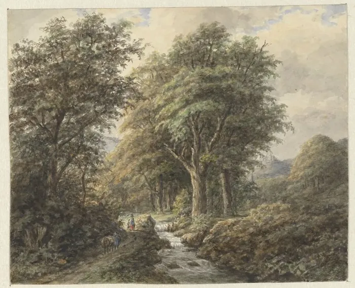 Framed Print : Landscape, 1849-1917. Creator: Matthijs Maris Framed Print : Landscape, 1849-1917. Creator: Matthijs Maris