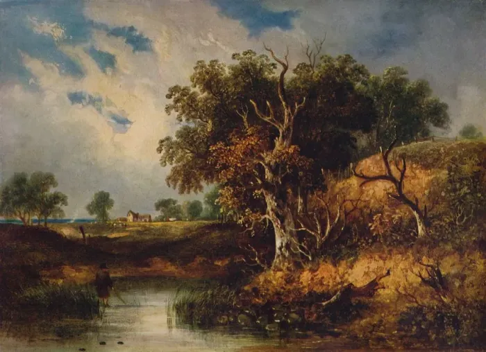 Framed Print : Landscape, 1855. Artist: Samuel David Colkett Framed Print : Landscape, 1855. Artist: Samuel David Colkett