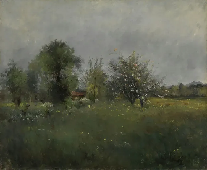 Framed Print : Landscape, between 1860 and 1891. Creator: Leon-Germain Pelouse Framed Print : Landscape, between 1860 and 1891. Creator: Leon-Germain Pelouse