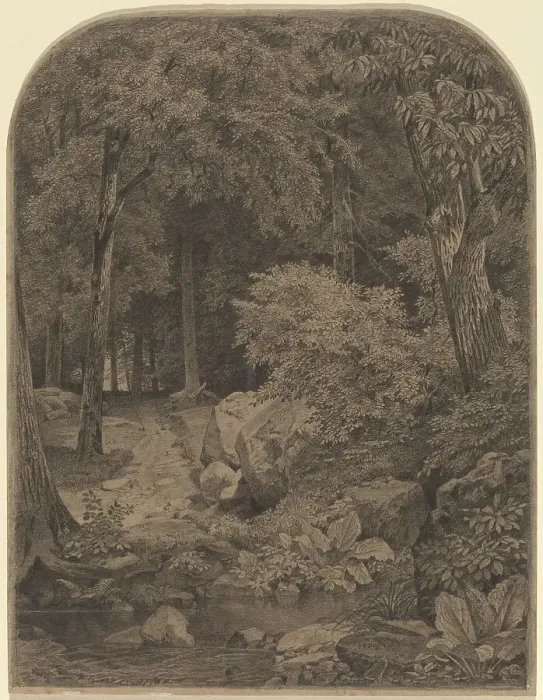 Framed Print : Landscape, 1862. Creator: William Trost Richards Framed Print : Landscape, 1862. Creator: William Trost Richards