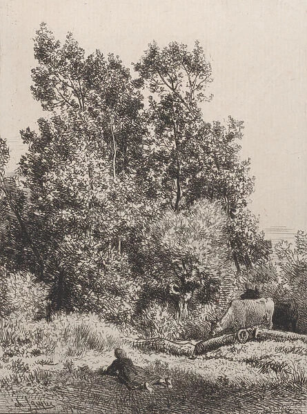 Landscape, 1864. Creator: Charles Emile Jacque