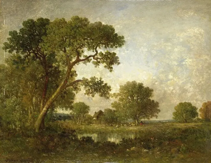Framed Print : Landscape, 1869. Creator: Leon Victor Dupre Framed Print : Landscape, 1869. Creator: Leon Victor Dupre