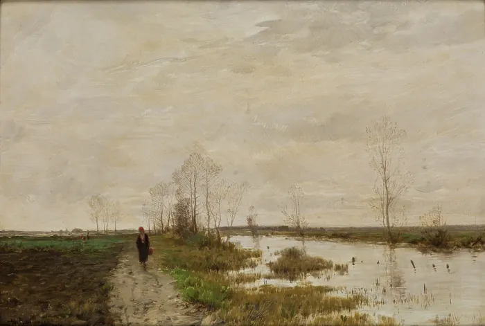 Framed Print : Landscape, 1887. Creator: Roman Kochanowski Framed Print : Landscape, 1887. Creator: Roman Kochanowski
