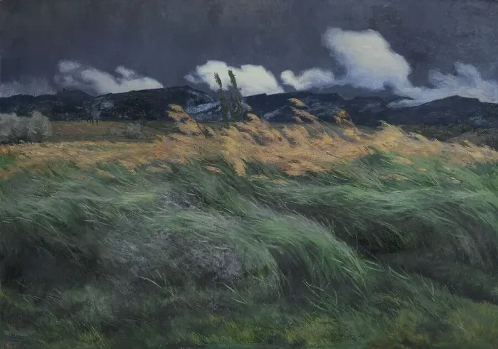 Framed Print : Landscape, 1895-1905. Creator: Louis Patru Framed Print : Landscape, 1895-1905. Creator: Louis Patru