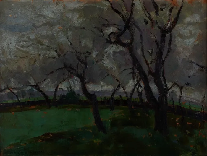 Framed Print : Landscape, 1899. Creator: Jan Stanislawski Framed Print : Landscape, 1899. Creator: Jan Stanislawski