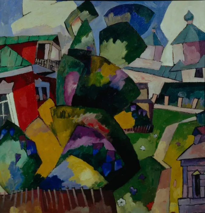 Framed Print : Landscape, 1900s-1910s. Artist: Lentulov, Aristarkh Vasilyevich (1882-1943) Framed Print : Landscape, 1900s-1910s. Artist: Lentulov, Aristarkh Vasilyevich (1882-1943)