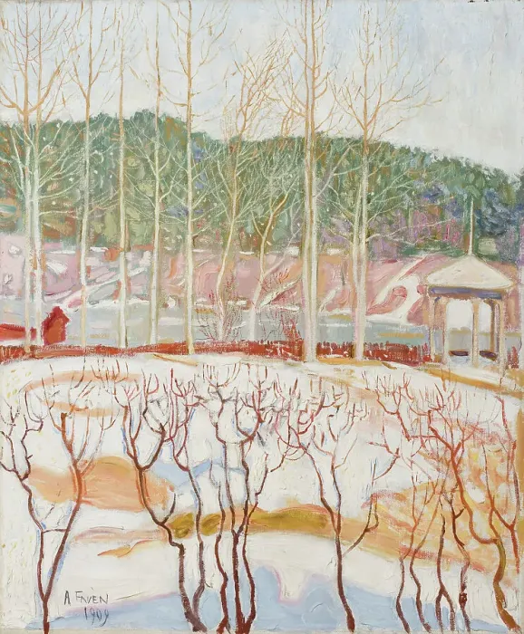 Framed Print : Landscape, 1909. Creator: Antti Faven Framed Print : Landscape, 1909. Creator: Antti Faven