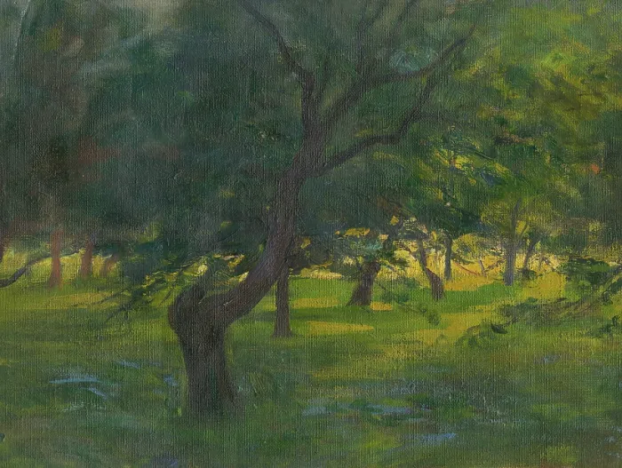 Framed Print : Landscape, around 1910. Creator: Ludovit Pitthordt Framed Print : Landscape, around 1910. Creator: Ludovit Pitthordt