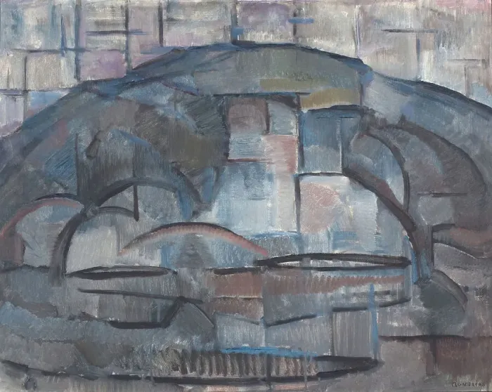 Framed Print : Landscape, 1912. Creator: Mondrian; Piet (1872-1944) Framed Print : Landscape, 1912. Creator: Mondrian; Piet (1872-1944)