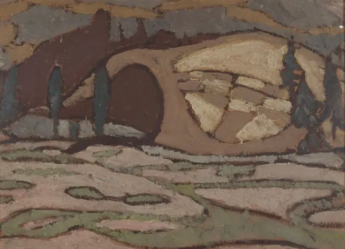 Framed Print : Landscape, 1915. Creator: Joel Pettersson Framed Print : Landscape, 1915. Creator: Joel Pettersson