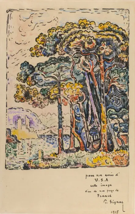 Framed Print : Landscape, 1915. Creator: Paul Signac Framed Print : Landscape, 1915. Creator: Paul Signac