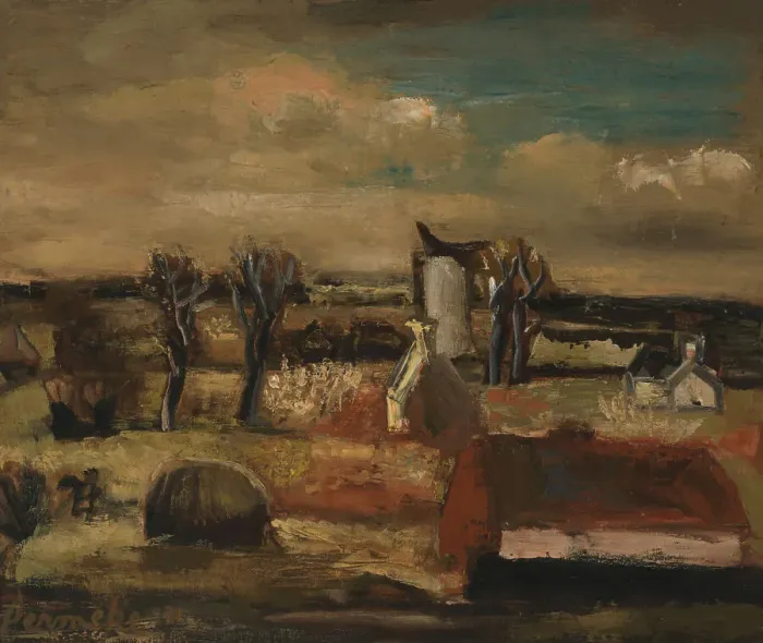 Framed Print : Landscape, 1931. Creator: Constant Permeke Framed Print : Landscape, 1931. Creator: Constant Permeke