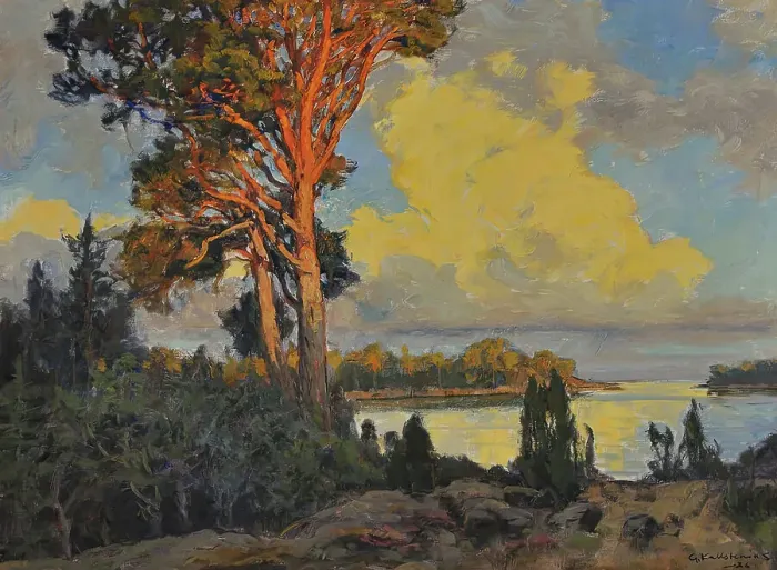 Framed Print : Landscape, 1936. Creator: Gottfrid Kallstenius Framed Print : Landscape, 1936. Creator: Gottfrid Kallstenius