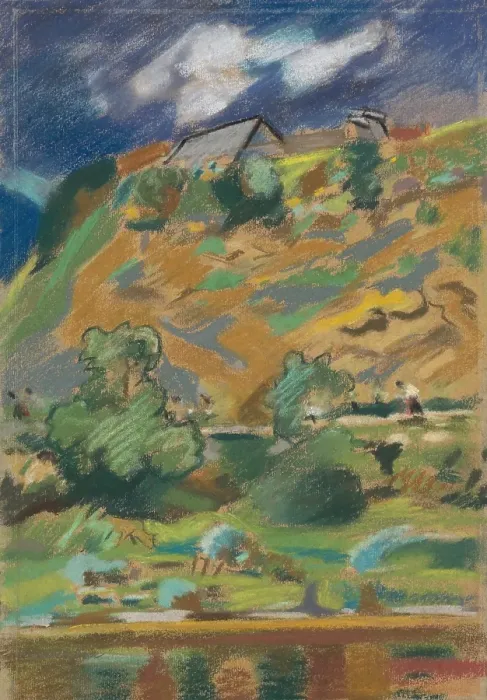 Framed Print : Landscape, around 1940. Creator: Arnold Peter Weisz-Kubincan