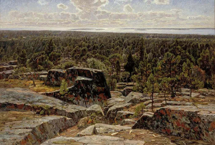 Framed Print : Landscape from aland, 1896. Creator: Victor Westerholm Framed Print : Landscape from aland, 1896. Creator: Victor Westerholm