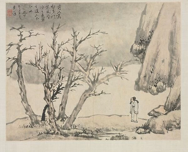 Landscape Album in Various Styles: Snowy Landscape, 1684. Creator: Zha Shibiao (Chinese