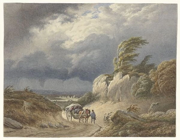 Landscape with approaching storm, 1849-1917. Creator: Matthijs Maris