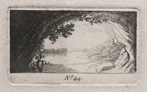 Landscape with Arched Rocks. Creator: Antoine de Marcenay de Ghuy (French, 1724-1811)