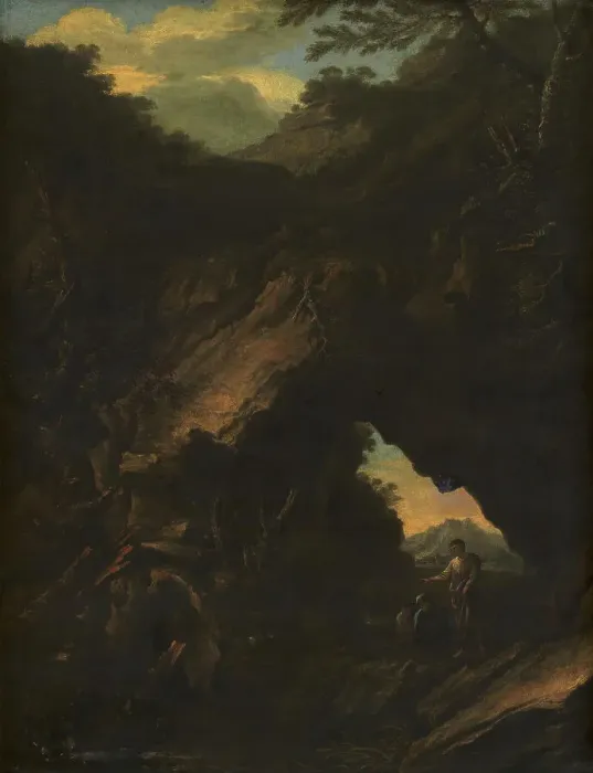 Framed Print : Landscape with an Arco Naturale, 1630-1673. Creator: Salvator Rosa. Landscape with an Arco Naturale, 1630-1673. Creator: Salvator Rosa Framed Print : Landscape with an Arco Naturale, 1630-1673. Creator: Salvator Rosa. Landscape with an Arco Naturale, 1630-1673. Creator: Salvator Rosa