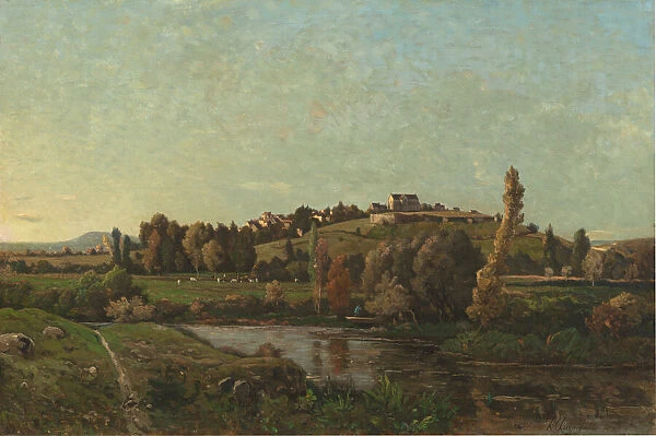 Landscape in Auvergne, 1870. Creator: Henri-Joseph Harpignies