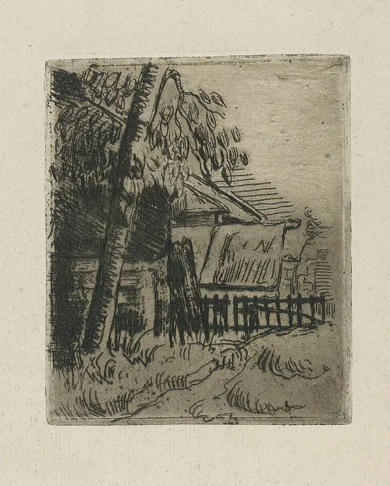 Framed Print : Landscape at Auvers, 1873. Creator: Paul Cezanne Framed Print : Landscape at Auvers, 1873. Creator: Paul Cezanne