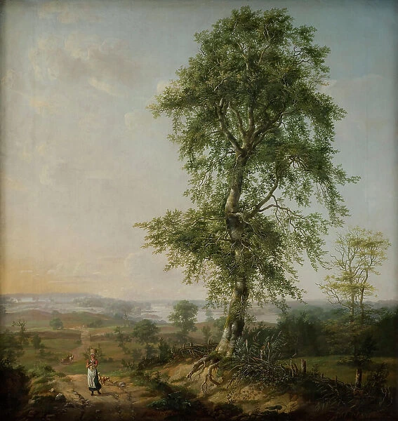 Landscape with a Big Tree, 1814. Creator: Johan Christian Dahl