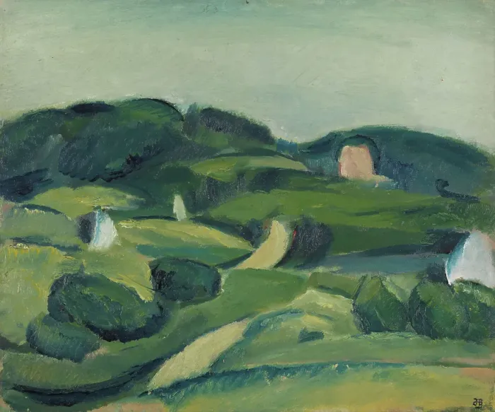 Framed Print : Landscape, Birkerod, 1917. Creator: Harald Giersing Framed Print : Landscape, Birkerod, 1917. Creator: Harald Giersing